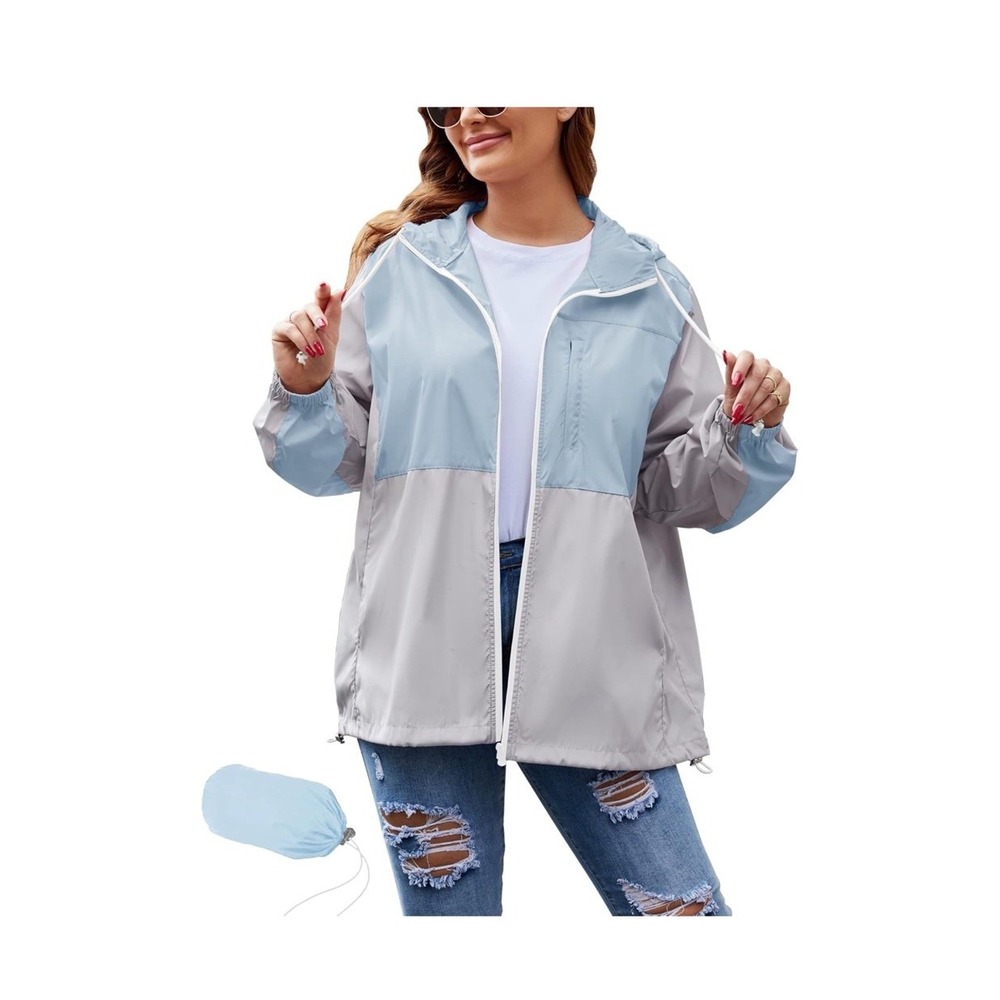 Tcot Fashion Women Flash Forward Windbreaker Jacket Plus Size M